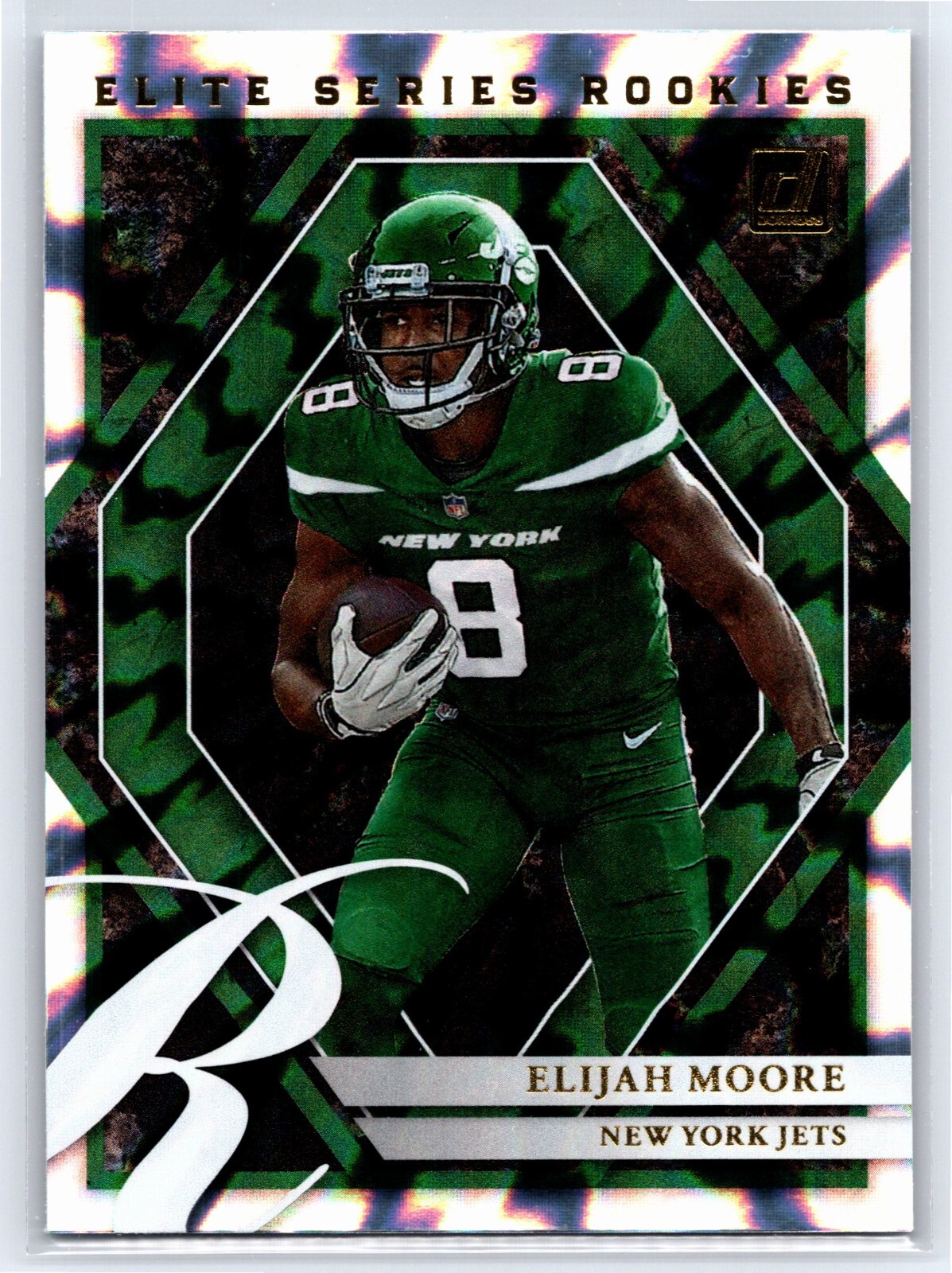 2021 Panini Donruss Football Elite Series Rookies Elijah Moore NY Jets ESR-EMO