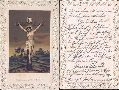 R@VERY BEAUTIFUL SANTINO LACE OF CHRIST ON CROSS NO. 2299