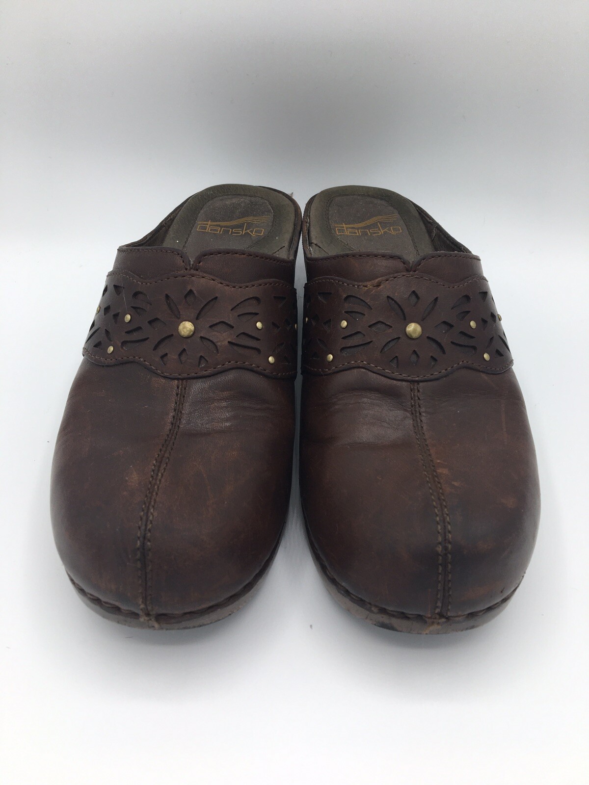 DANSKO Shyanne Brown Tan Leather Women’s Mules Clogs Shoes SIZE 37 eBay