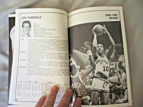 1987-88 SAN ANTONIO SPURS MEDIA GUIDE 1988 DAVID ROBINSON Yearbook Book NBA AD - Picture 12 of 12