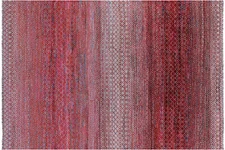 6' 2" X 9' 2" Savannah Grass Wool & Silk Hand Knotted Rug - Q20377