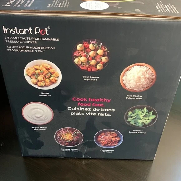Instant Pot IP-DUO60 V3 6-Quart Duo Multi-Use Electric Pressure Cooker 7-in-1