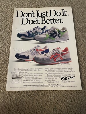 Vintage ASICS GEL-EPIRUS LYTE II LD RACER Shoe Poster Print Ad