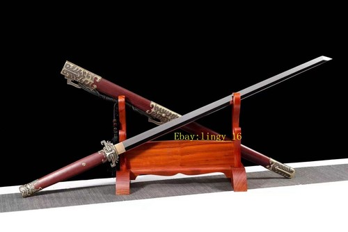 Espada funcional lista para la batalla S7 acero afilado chino tang dinastía sable 唐刀 DAO - Imagen 8 de 10