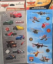 Hallmark Disney Pixar Cars  Planes Holographic Stickers 2 Sheets Ea