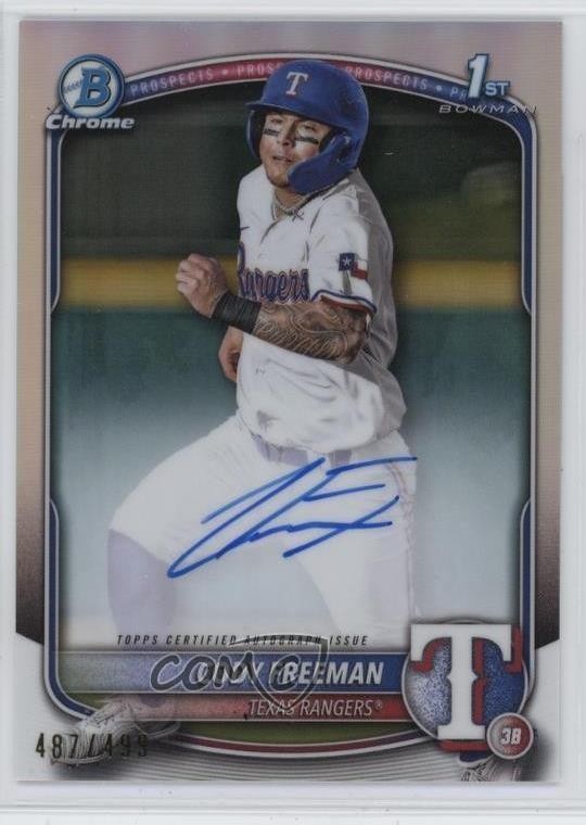 2025 Bowman Chrome Prospect Refractor 487/499 Cody Freeman #CPA-CFR Auto 1m35