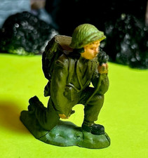 Britains Herald Infantry Soldier Radio Operator - See Condition Notes Plastic