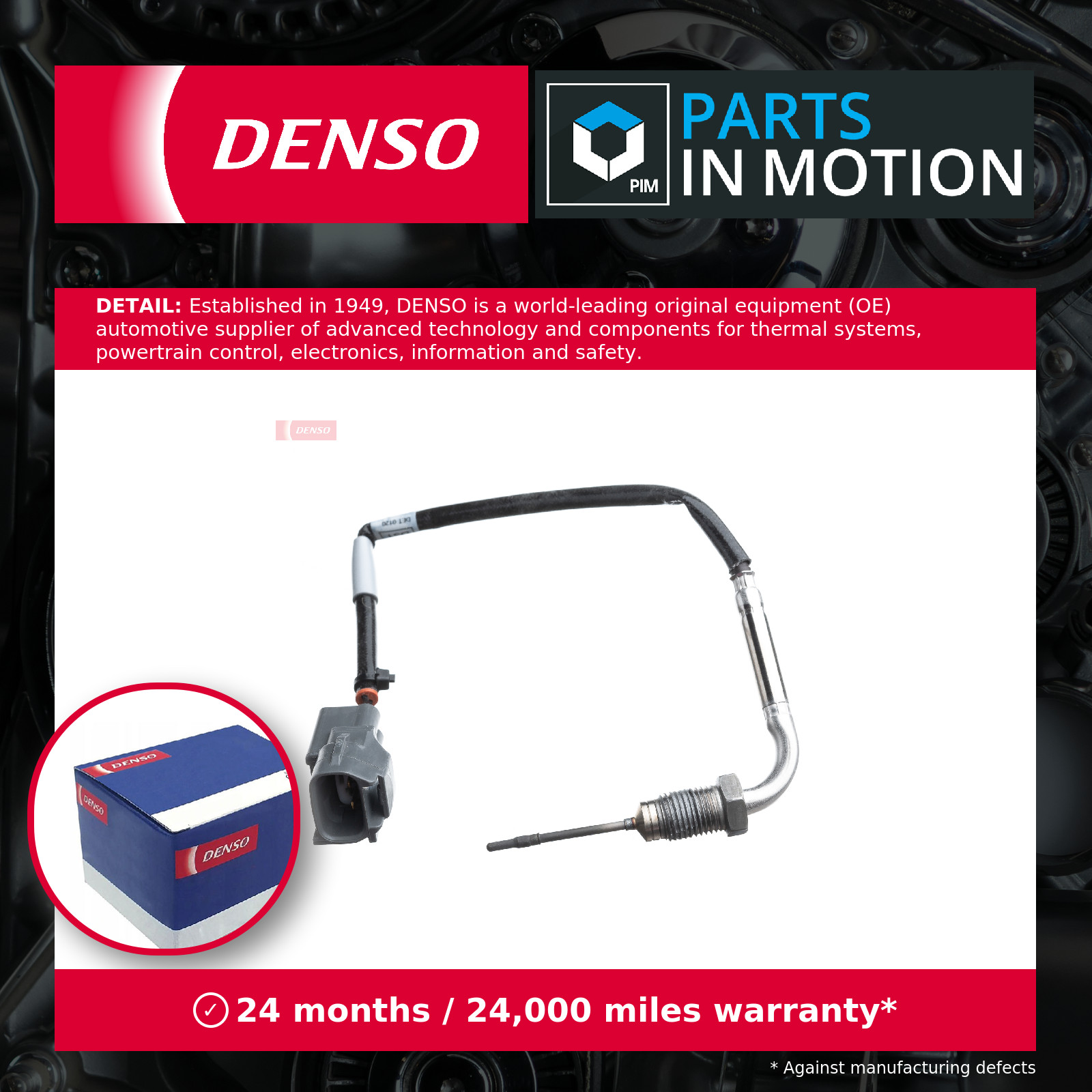 Exhaust Gas Temperature Sensor After DPF Fits Auris Corolla RAV4 DENSO DET0120 - Image 5