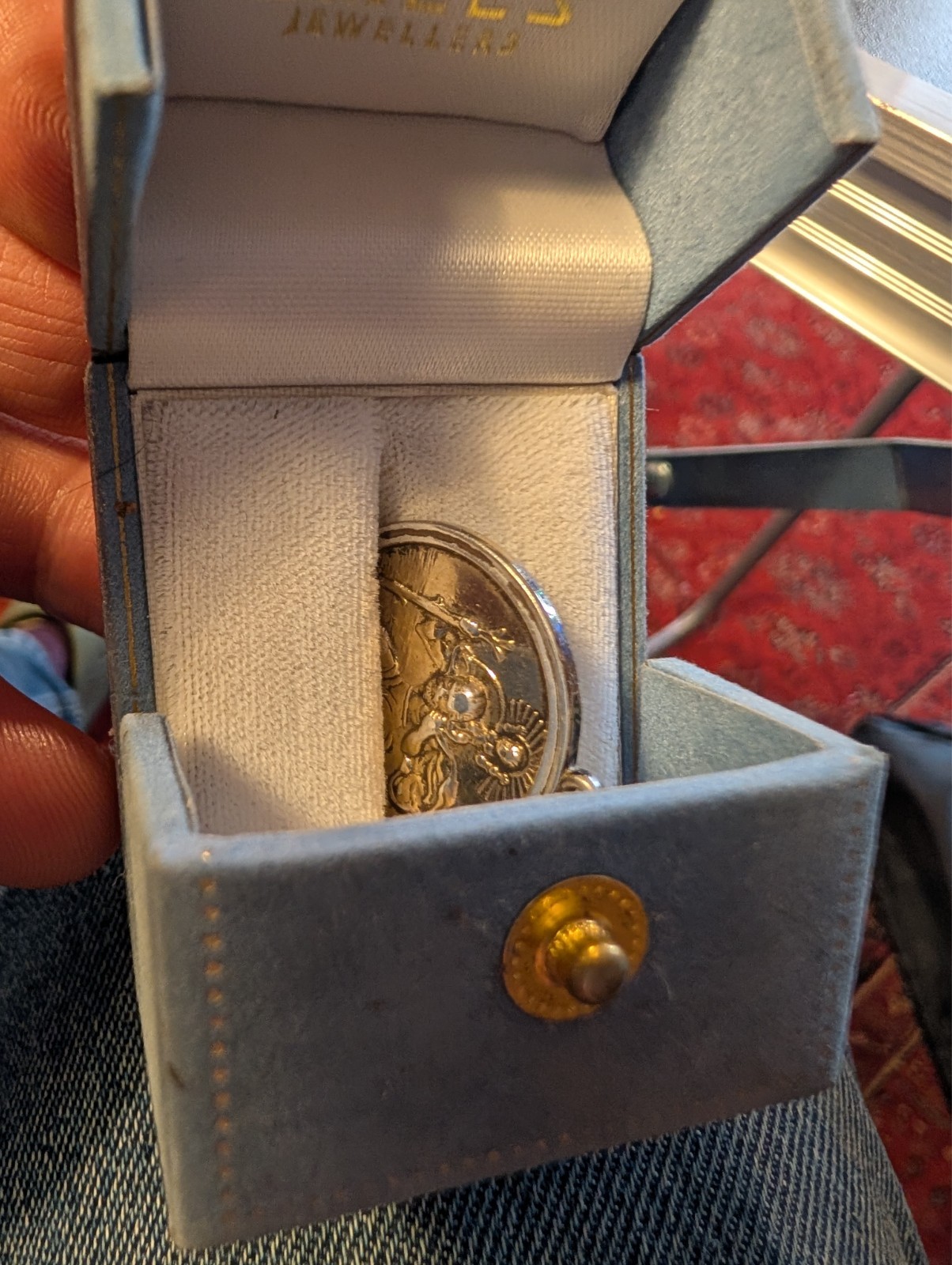 Vintage hallmarked Solid Silve hallmarked St Chri… - image 7