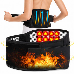 Ceinture Lombaire Auto-Chauffante Magnétique Réglable Soutien Dos Massage