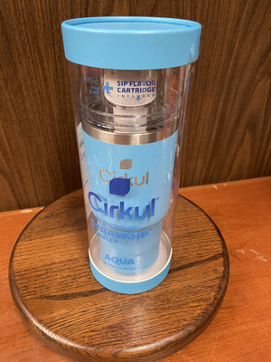 Cirkul Tumbler 24oz Aqua StrawSip Stainless Steel Mug Cup Star Blast Cartridge