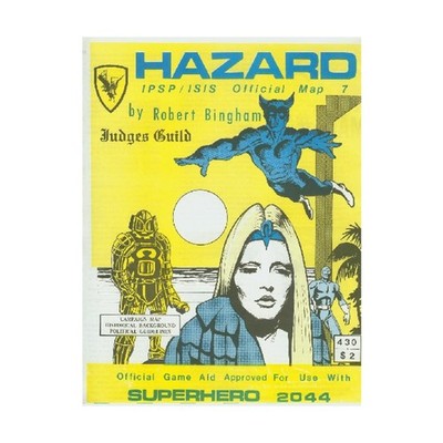 Judges Guild Superhero 2044 Hazard Campaign Map EX