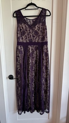 Candalite Petite Dress Formal Women's PXL, Purple (TRENDing) Lace,  Sleeveless | eBay