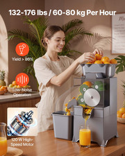 Commercial Orange Juicer Machine Electric Citrus Juicer w/ Peel Collector 100W