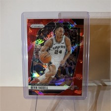 2024-25 Panini Prizm Devin Vassel Red Ice #25 San Antonio Spurs