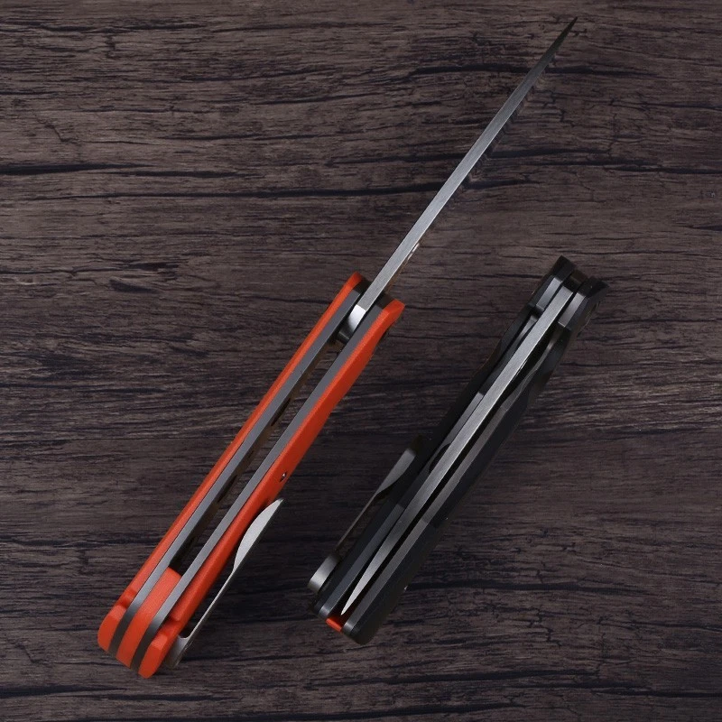 Cuchillo de Bolsillo C239 Grande Resistente Subvertido Naranja Caza Exterior Camping Us Foto 4 de 4