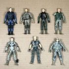 Lot of 7 Action Figures - 3.75-in GI Joe and 1:18 Scale Blue Box BBI Elite Force