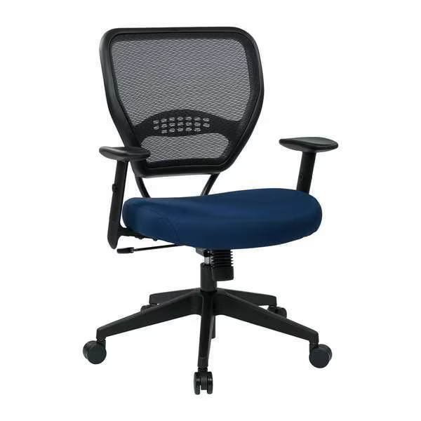 Desk Chair, Adjustable Arms, 19" To 23" Height, Fabric,