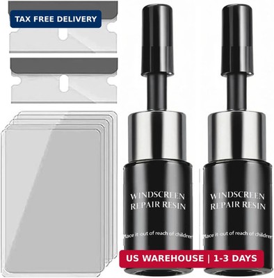 Windshield Repair Kit Cracks Gone Glass Repair Kit Upgrade Windshield Crack R...