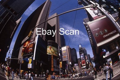 Original 35mm Slide Time Square New York City Street Scene 2001