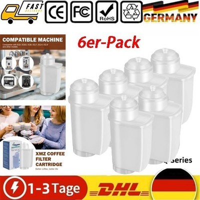 6 Kaffee-Wasserfilter für SIEMENS EQ.6 Plus s300 s100 s700 Kaffeemaschine
