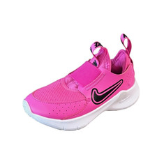 Nike Girls Flex Runner 3 Pink White Slip On Sneakers Size 8 Toddler Shoes 8c