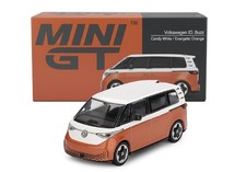 Mini-GT 1:64 VOLKSWAGEN ID.BUZZ CARAVELLE CANDY WHITE & ENERGETIC ORANGE 2024