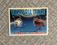 2018 Topps Archives Jose Altuve George Springer 1993 All-Star Dual Auto /25