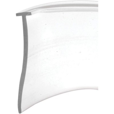 Shower Door Bottom Sweep Seal Strip 36 Inch Length 1 Inch Width Clear Vinyl 5/32