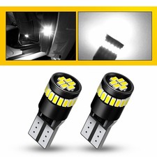 2pcs 194 White T10 Led License Plate Light Bulbs 24-smd W5w 2825 158 192 168 S