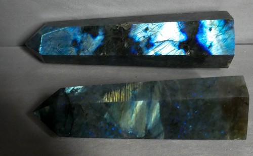 GESCHENKIDEE: 2 LABRADORIT XXL Tower, Heilstein, Edelstein