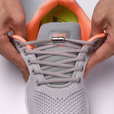 No Tie Elastic Shoe Laces Adult Kids  Trainer Lace Lazy Easy No-tie Shoelaces UK