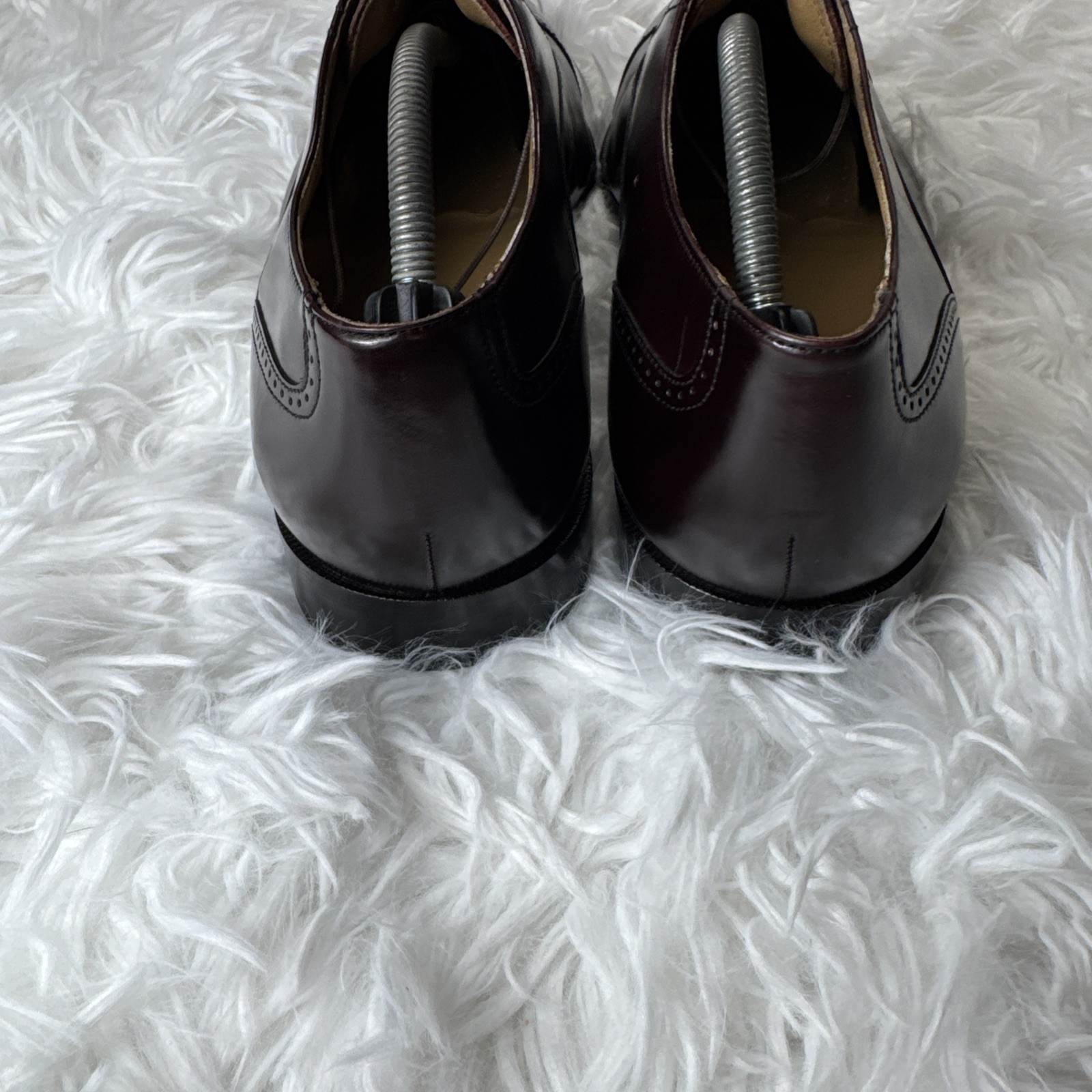 HANOVER Dress Shoes Cap Toe Oxblood Burgundy Leather Mens Sz 11 Wide New