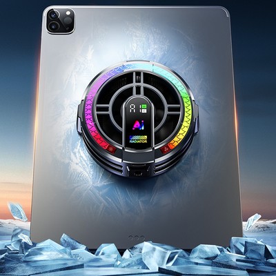 AI Magnet Tablet Lüfter Tragbar RGB Kühler für Gaming und Streaming