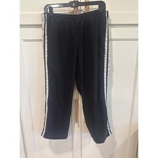 Nike Youth L Black Athletic Track Pants Activewear Training Side Stripe Large