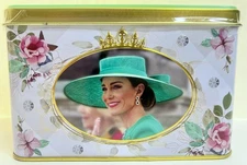 Princess Of Wales Catherine 40 English Breakfast Teabags In Collectible Tin Can