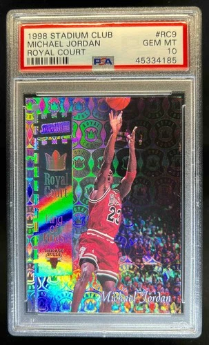 1998-99 Topps 99 Stadium Club Michael Jordan Royal Court RC #RC9 Bulls PSA 10