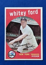 1959 Topps - Whitey Ford HOF #430 - New York Yankees EX/EX+