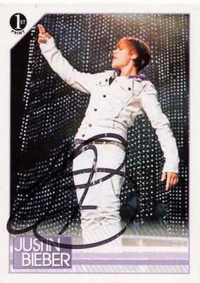 Justin Bieber Autographed Signed Panini 2010 #63 Card | eBay