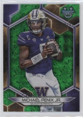 2023 Bowman U Green Mini-Diamond Refractor /99 Michael Penix Jr #36 u5x