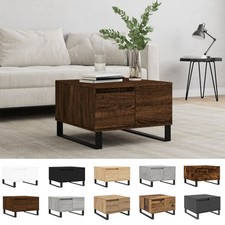 Couchtisch mit Schublade Regal Beistelltisch Sofatisch Wohnzimmer 55x55x36,5 cm