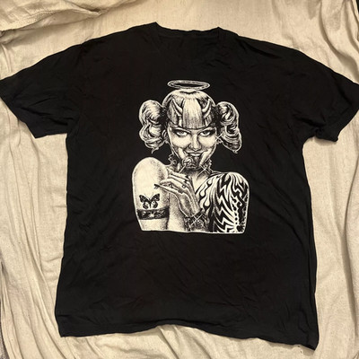 Crazy Town X T-Shirt butterfly black rap rock band hip hop VN1996