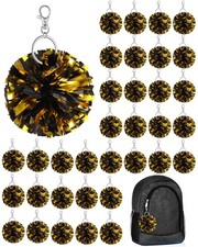 40 Pcs Cheer Pom Pom Keychain Cheerleader Gifts Cheerleading Keyring Charm Fo...