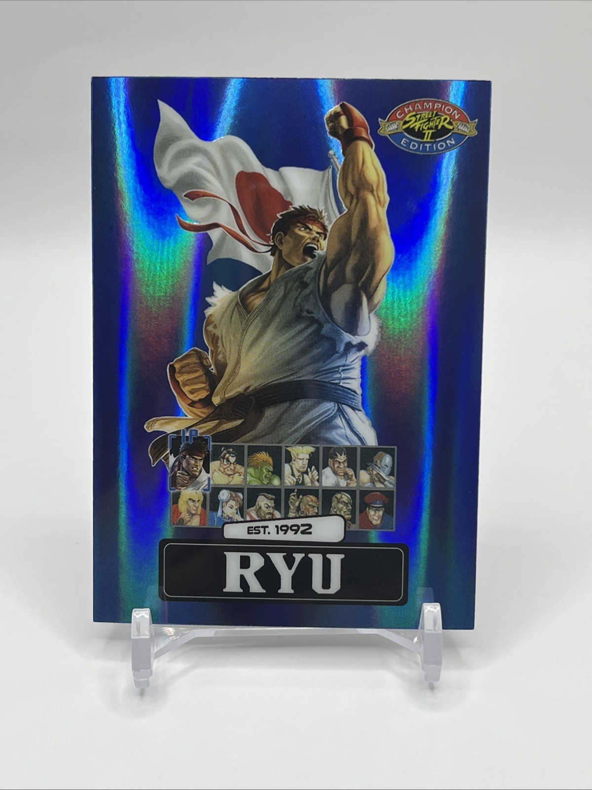 Street Fighter 2: Champion Ed. RYU PSA Magazine Exclusive blue Promo Card