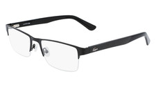 NEW LACOSTE L2237 002 MATTE BLACK 55MM AUTHENTIC EYEGLASSES 55-18-145