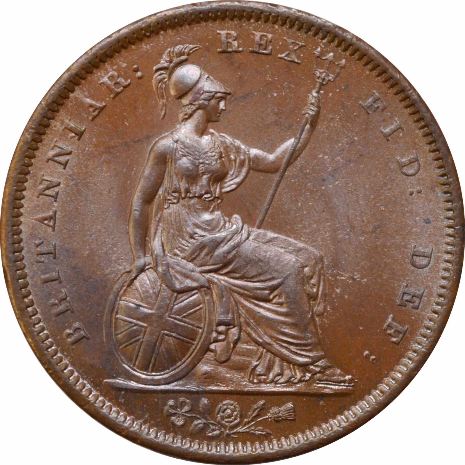 Great Britain 1 penny 1826, UNC, "King George IV (1820 - 1830)"