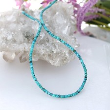 AAA LIGHT TEAL Blue Turquoise Beads 3.7mm Pueblo Shaped NewWorldGems