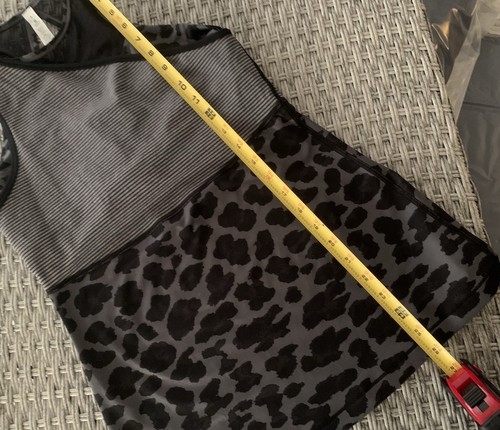 Lululemon Meshed Up Tank Mini Pop Stripe Heathered Slate Black Top Size 6 - Picture 7 of 12