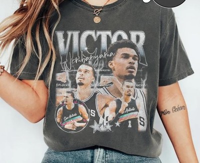 Vintage Bootleg Rap Style Victor Wembanyama San Antonio Basketball   AN71710