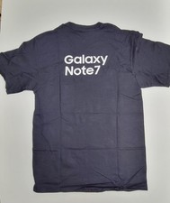 Vintage Samsung Note 7 Promo Shirt Size Small Black Short Sleeve New